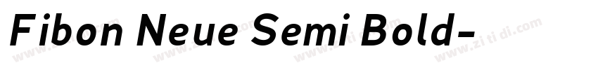 Fibon Neue Semi Bold字体转换